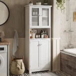Simba Natural wood Bathroom Cabinet - Image 2