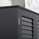 Aremiah Natural wood Bathroom cabinet - Image 4