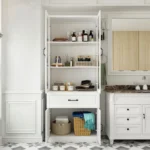 Razan Natural wood Bathroom cabinet - Image 5