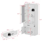 Razan Natural wood Bathroom cabinet - Image 9