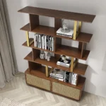 Loria bookcase - natural wood - multi-use - Image 8