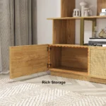 Loria bookcase - natural wood - multi-use - Image 14