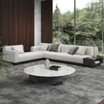 Bronze L-Shaped Sectional Natural wood - Image 3