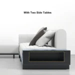 Bronze L-Shaped Sectional Natural wood - Image 7