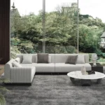 Bronze L-Shaped Sectional Natural wood - Image 11
