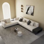 Bronze L-Shaped Sectional Natural wood - Image 16