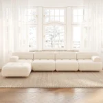 Hetach Corner L-Shaped Sectional Natural wood - Image 4