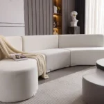 Floral Corner L-Shaped Sectional Natural wood - Image 3