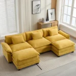 Plantos U Shaped Sectional Sofa - Natural wood - Image 11