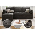 Golden L-Shaped Sectional - Image 9