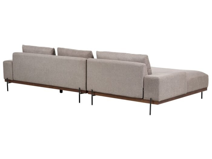 Moris L-Shaped Sectional Natural wood - Image 8