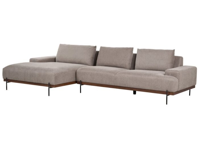 Moris L-Shaped Sectional Natural wood - Image 9