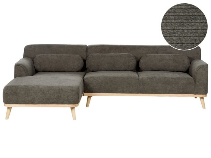 Milano L-Shaped Sectional Natural wood - Image 11