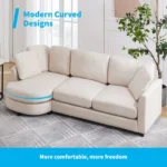 Mixoy L-Shaped Sectional Natural wood - Image 2
