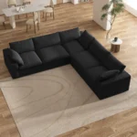 Delansy L-Shaped Sectional Natural wood - Image 6