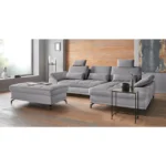 Places of Style corner sofa Costello, with seat depth adjustment and armrest function, incl. 3 kidney cushions