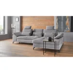 Places of Style corner sofa Costello, with seat depth adjustment and armrest function, incl. 3 kidney cushions - Image 2