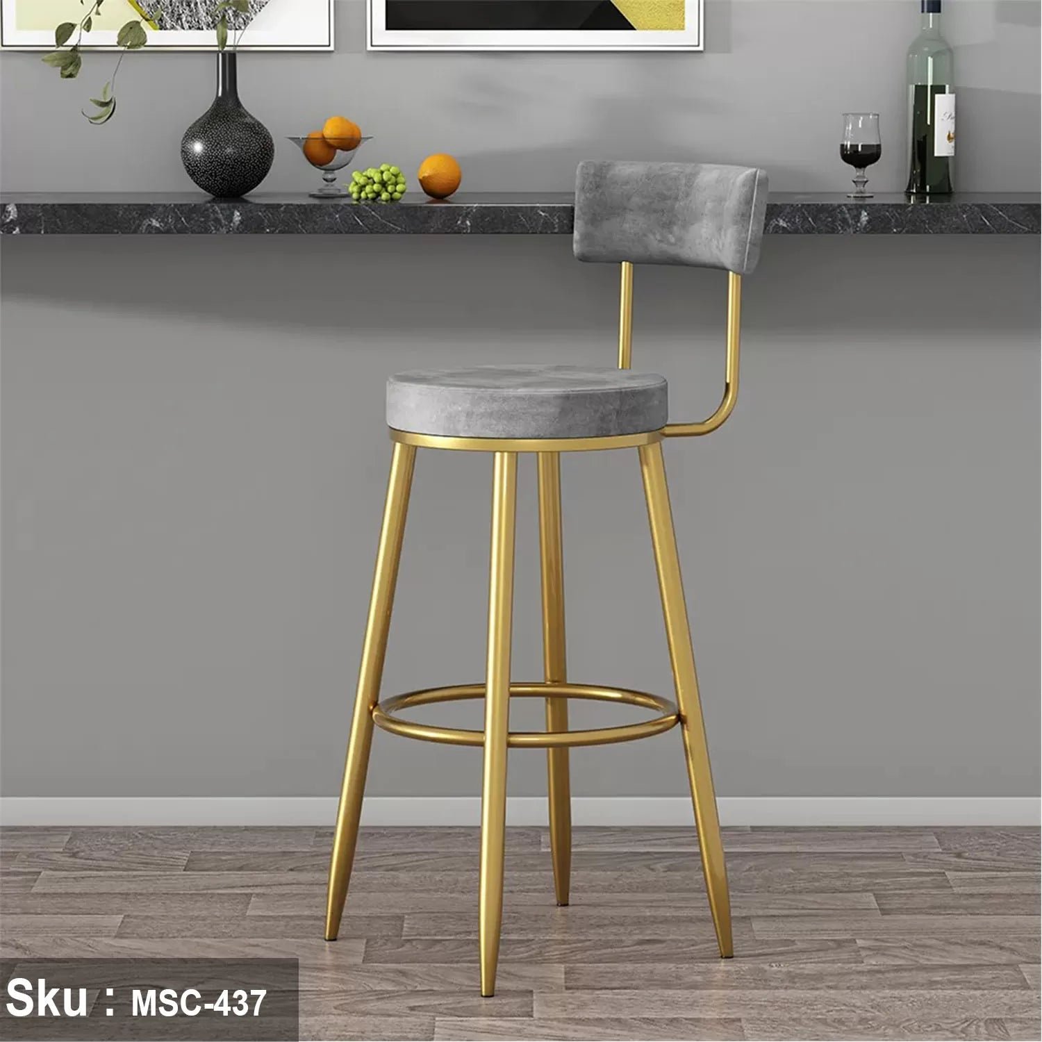 1-13-jpg.jpg Plush Fabric Bar Stool - MSC-437 - 50cmX103cm - Image 1