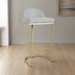 Leather Fabric Bar Stool- MSC-445 - 39cmX45cm