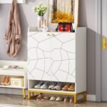 Shoe Cabinet, 6-Tiers Shoe Storage Organizer with Doors - Image 6