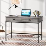 Computer Desk, 47? Study Writing Table with 2 Storage Drawers - Image 2