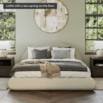 Luna Bed Set: Bed Frame + Headboard | White - Image 3