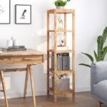 Bathroom shelving unit wood brown - Image 2