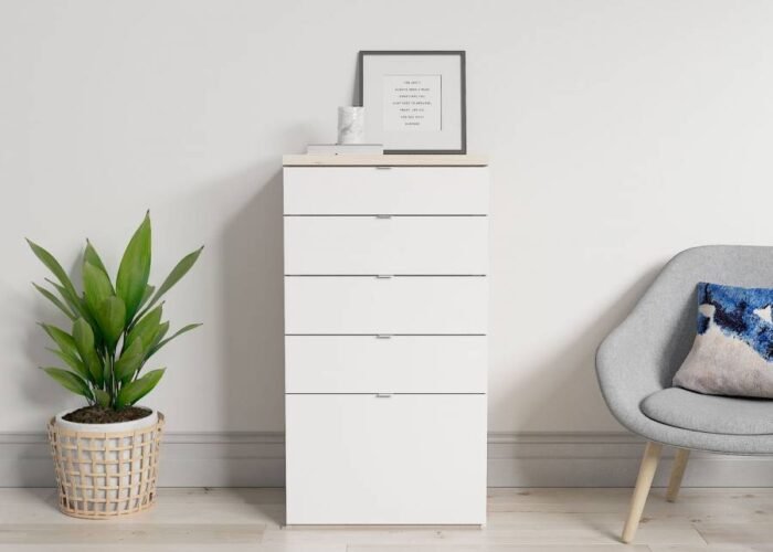 Chest of drawers with 4 drawers and a large container - Image 1