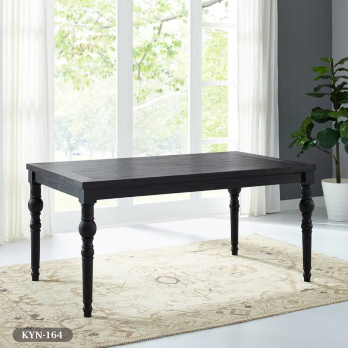 Dining table - 6 pieces of beech wood and high-quality MDF - KYN-164 - Image 5