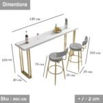 Turkish marble bar set - MSC-436 - 103cmX50cm - Image 5