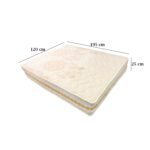 Golden Life spring mattress connected with high-quality cotton and sponge layers - from (100 cm to 160 cm) - GLE-120 - Image 2