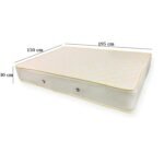 German Soft mattress with layers of foam and cotton, with jacquard upholstery and 4 hobbies - GLE-118 - Image 5