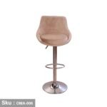 Hydraulic Velvet Bar Stool - OMA-006 - Image 2