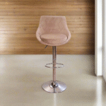Hydraulic Velvet Bar Stool - OMA-006