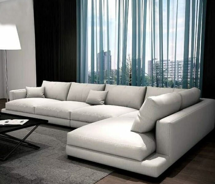 Beech wood corner with linen or velvet fabric - KYN-073 - Image 1