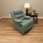 Lazy Boy red beech wood and imported suede leather - GAL-014