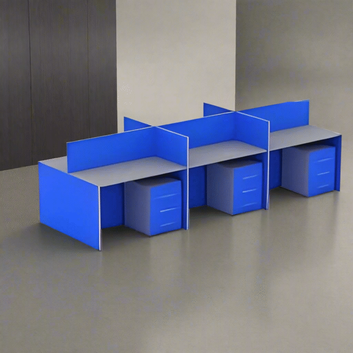 Hexagonal workstation made of Spanish MDF wood - CEM-007 - Image 1