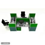 Quad workstation made of Spanish MDF wood - CEM-008 - Image 2