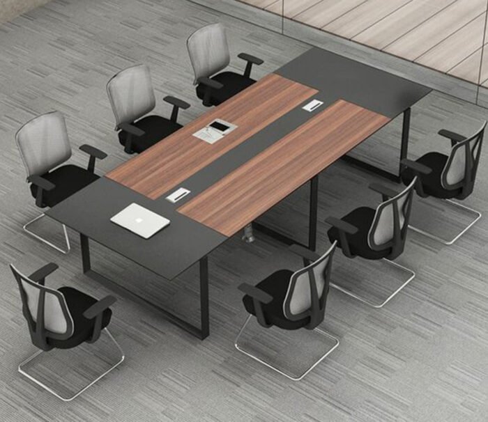 Meeting tab- 240x120 - Spanish MDF wood with metal chassis - CEM-063 - Image 1