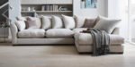 Beech wood corner with linen or velvet fabric - KYN-071