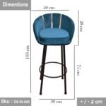 Brovin Bar Stool - Image 3