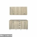 Two piece kitchen made of high quality MDF wood - O-SRH-128 - Image 2