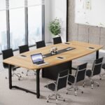 8FT Conference Table, 94.5L x 47.2W inch Large Meeting Table - Image 2