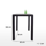 Wesley rattan bar set for two people - Image 2