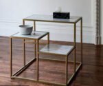 Andrea side table 55 * 50 marble