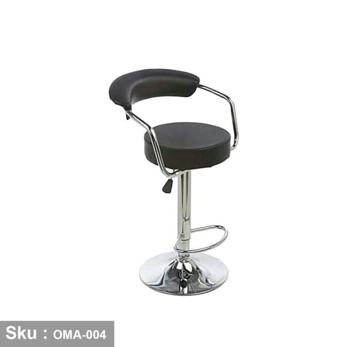 Hydraulic Leather Bar Stool - OMA-004 - Image 1