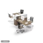 Quad workstation made of Spanish MDF wood - CEM-027 - Image 2
