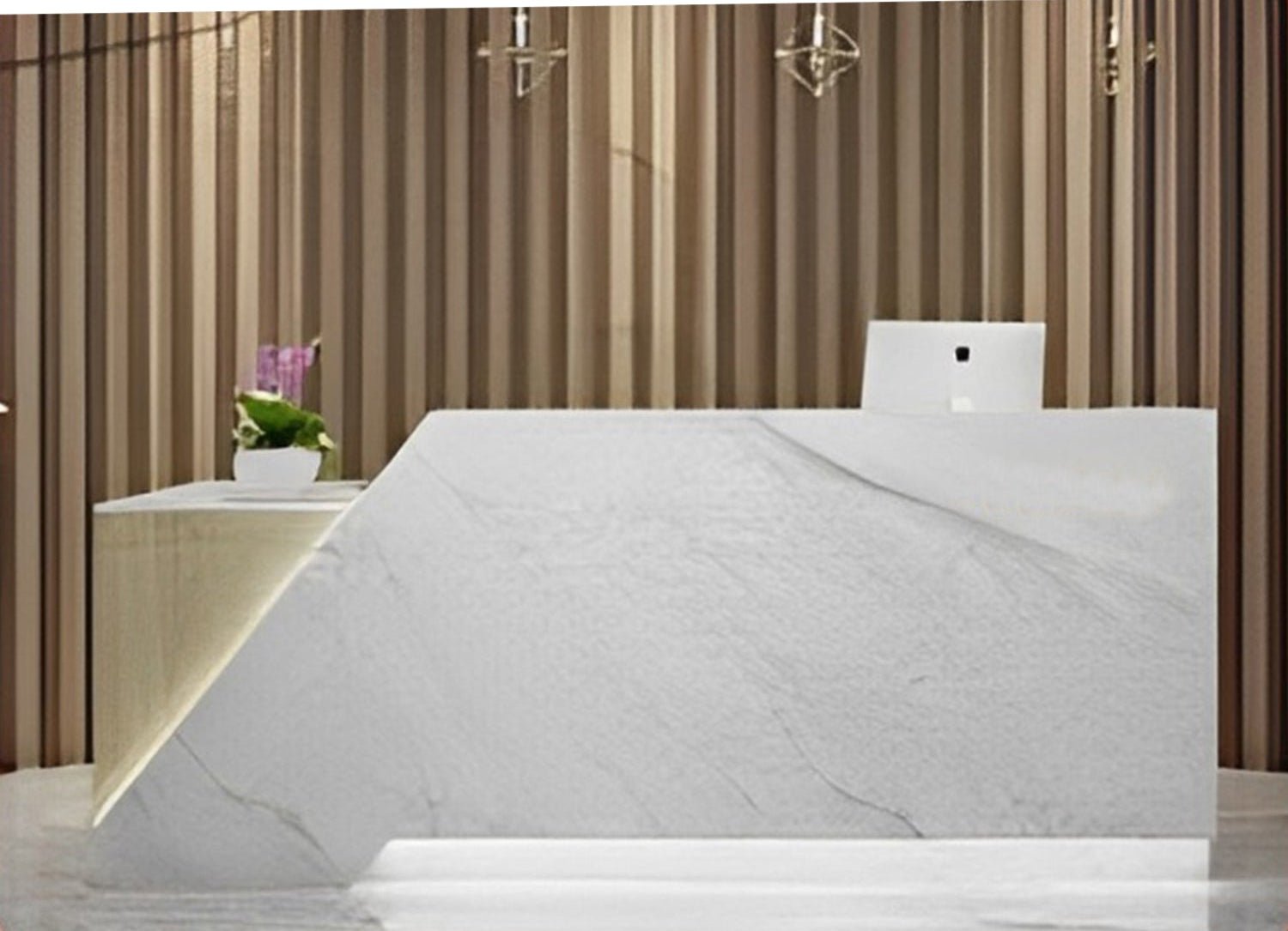 1_337caf48-7eb1-4b29-817c-6f3d7fd9a006.jpg Reception desk - Reception Counter - Spanish MDF wood - CEM-067 - Image 1