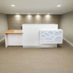 Reception desk - Reception Counter - Spanish MDF wood - CEM-085