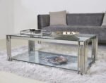The coffee table 110 * 55 glass